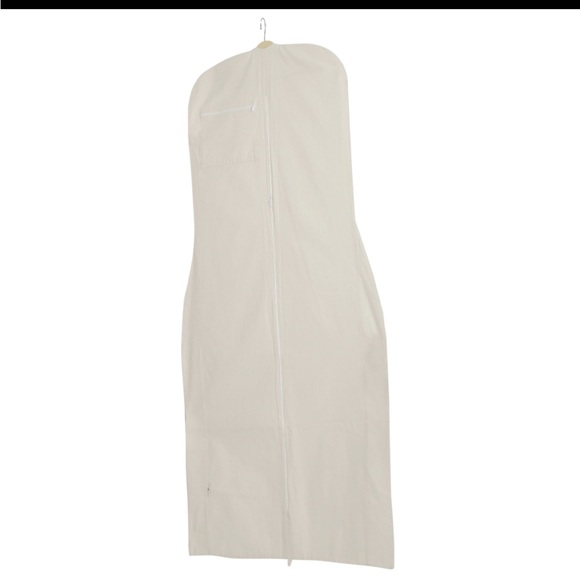 Cotton wedding dress garment bag - Picture 2 of 3